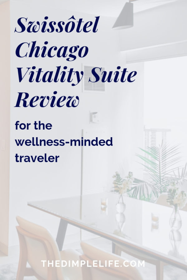 Moving On The Road Swissôtel Chicago Vitality Suite Review